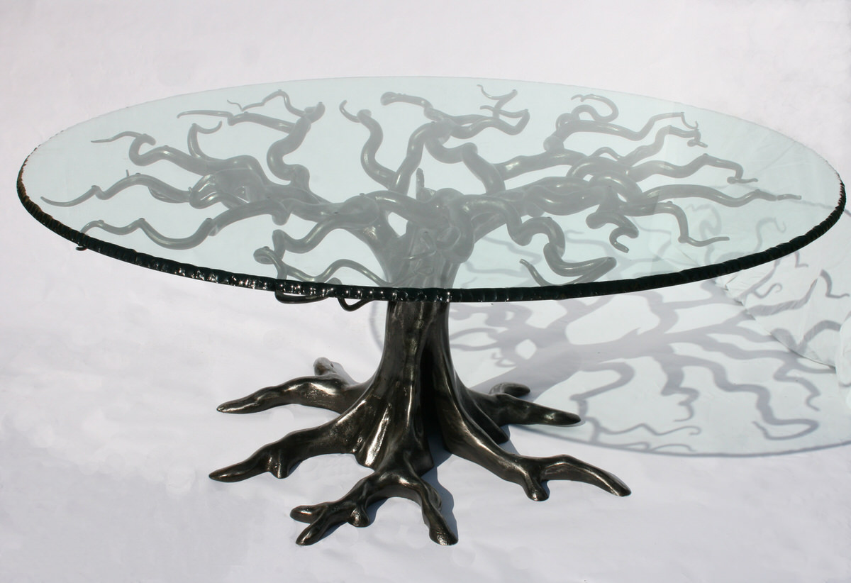 Penshurst Dining Table sculptural bespoke table by British Sculptor Mark Reed