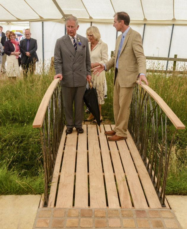Prince's Trust Bridge with Prince Charles and Camilla Show Garden RHS Chelsea by Mark Reed