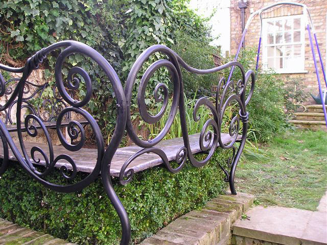 Art nouveau store bench