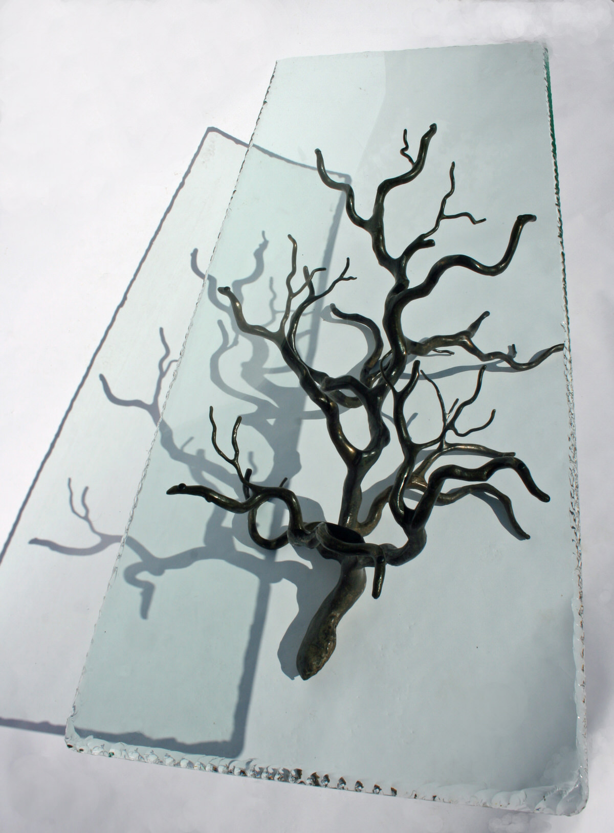 Branch Coffee Table Bronze (Rectangular) unique sculptural artistic table by Mark Reed