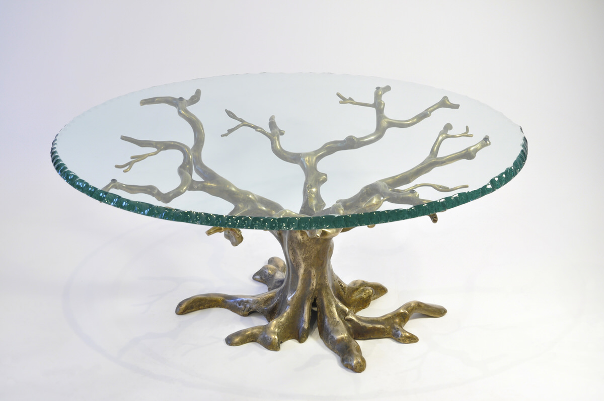 Penshurst bespoke coffee table bronze unique sculptural furniture for interior designers byMark Reed