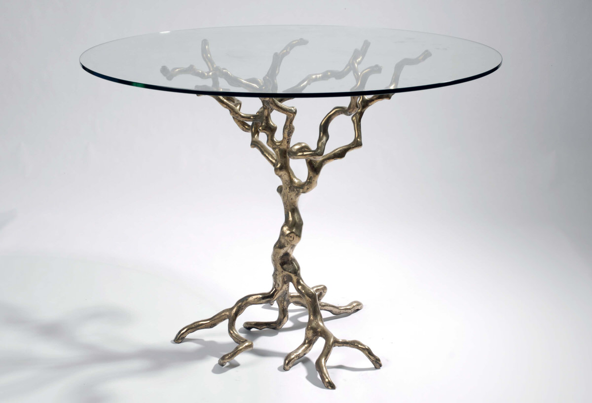 Tree Occassional Table bronze artistic designer sculptural furniture Design and decor by Mark Reed